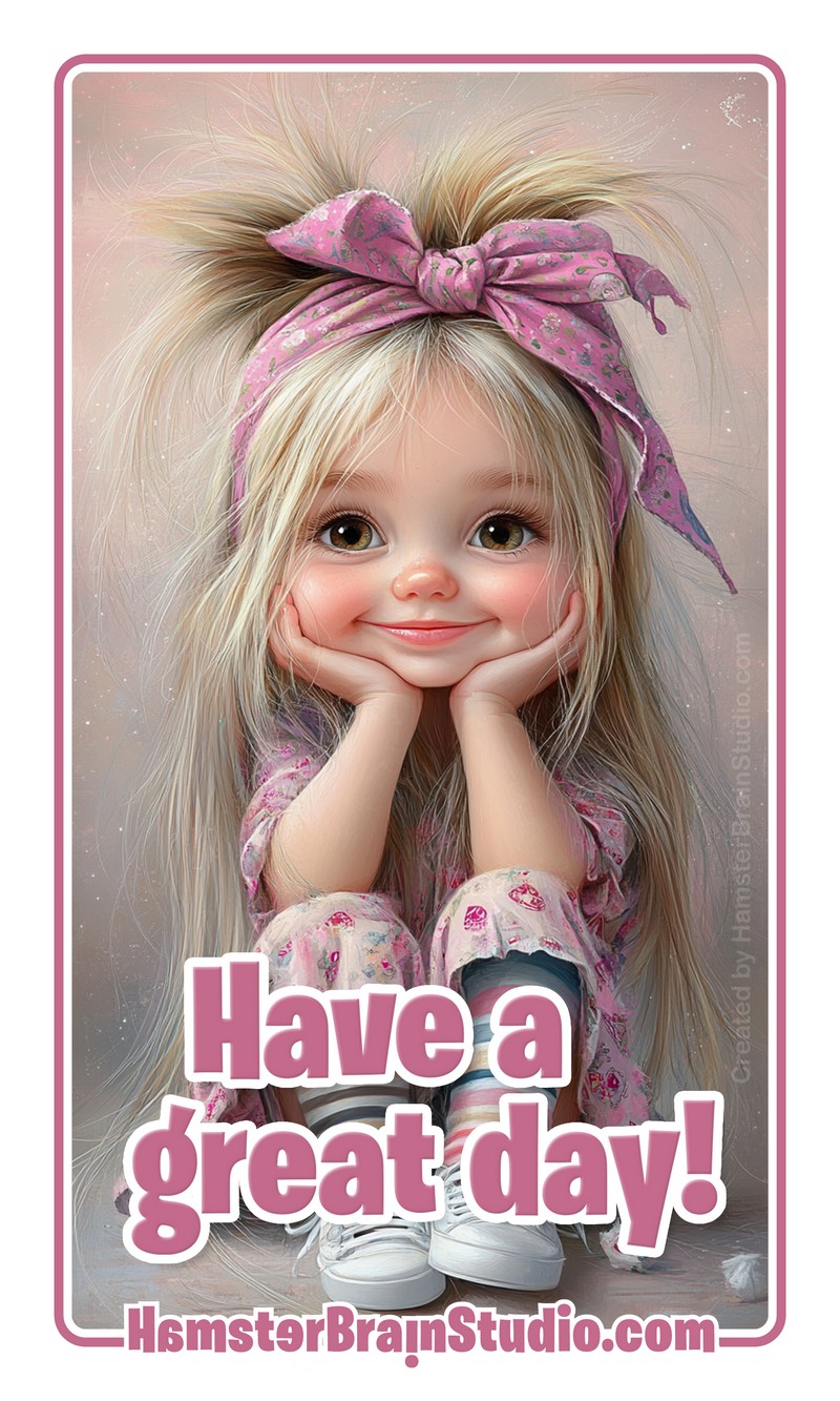 Cute little girl smilling at you