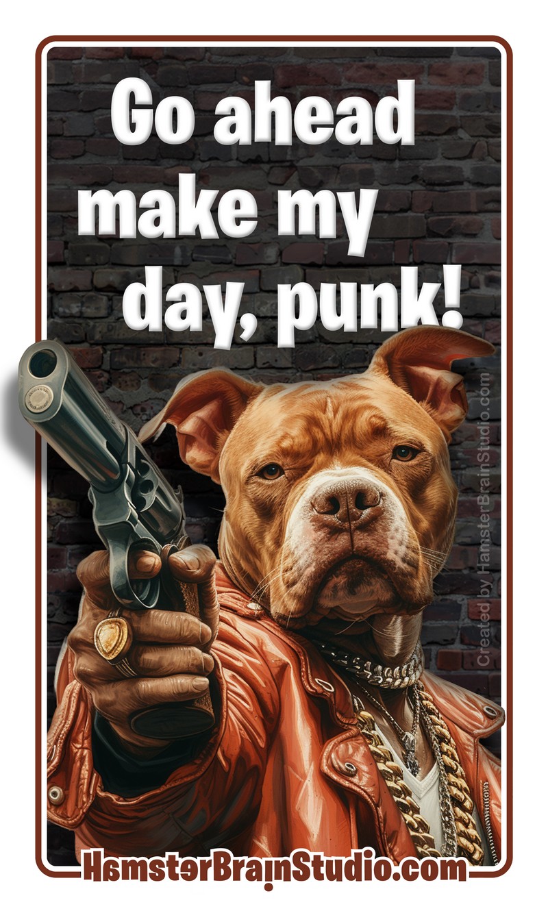 Clint Eastwood, punk, make my day