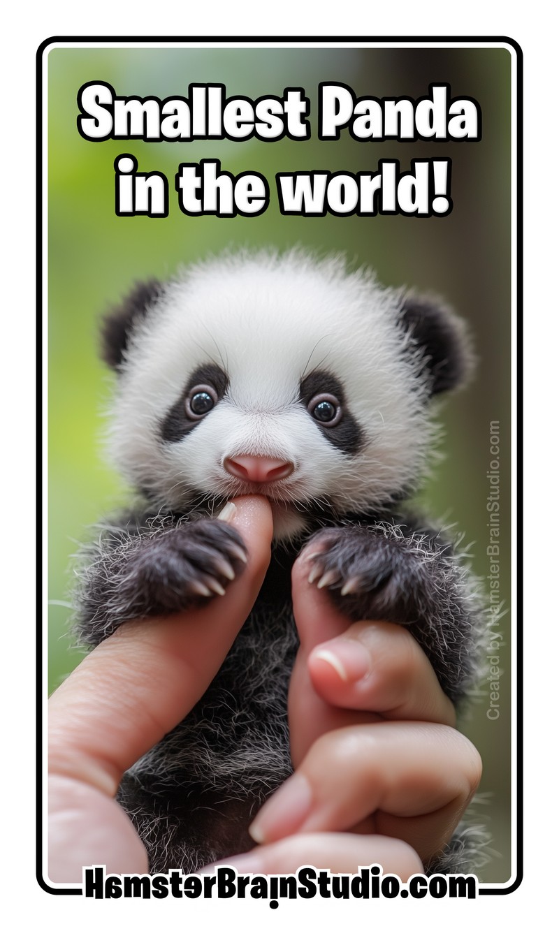 Small little or young panda