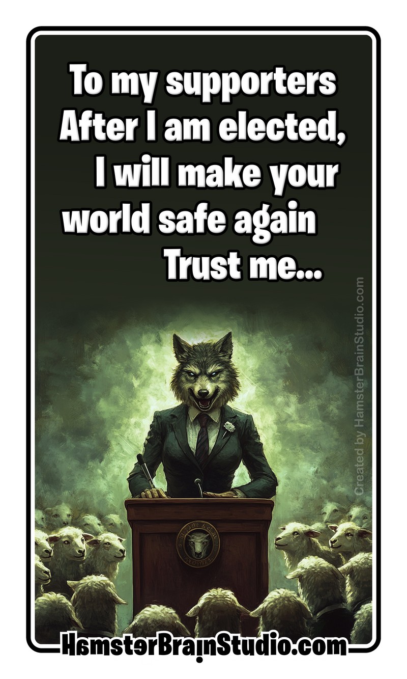 Political leaders are like a wolf & sheep