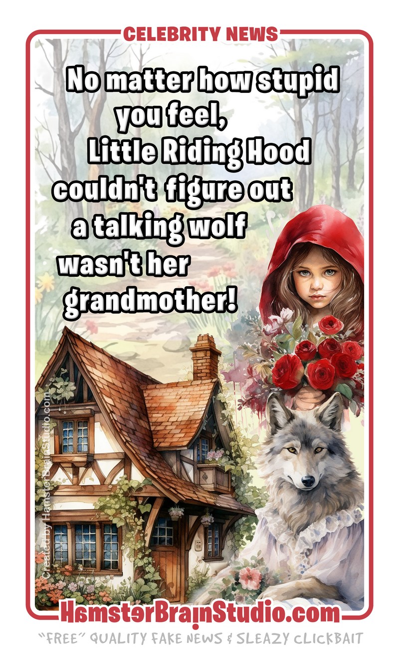Red ridinghood and wolf